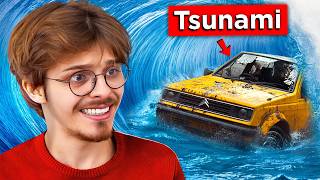 Estce quune voiture nulle peut échapper à un Tsunami [upl. by Alver]