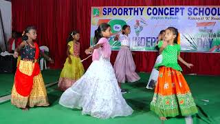 Desh rangeela song dance perfomance of spoorthi concept school students [upl. by Niveek]