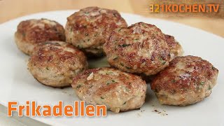 Saftige Frikadellen Fleischküchle Fleischpflanzerl Buletten einfach selber machen mit Rezept [upl. by Blight]