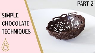 Simple Chocolate Techniques You Need To Know Part 2 [upl. by Ahsenrat227]