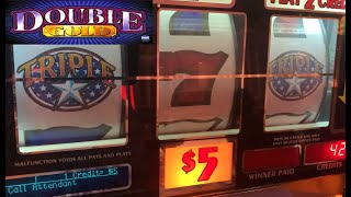 CLASSIC OLD SCHOOL HIGH LIMIT CASINO SLOTS DOUBLE GOLD  TRIPLE STARS SLOT PLAY JACKPOT igt [upl. by Nayek499]