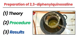 Preparation of 2 3diphenylquinoxaline  Du MSc Organic Chemistry Lab [upl. by Rattan]