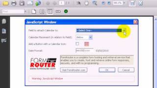 How To Add A Calendar To A PDF Form In Acrobat [upl. by Tirza702]
