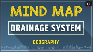 Drainage System  MINDMAP Drishti IAS [upl. by Anohs856]