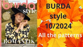 Burda 102024 full review NEW Burda Style All the patterns burdastyle sewingmagazine newburda [upl. by Togram]