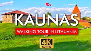 🇱🇹 Kaunas Walking Tour Lithuania in 4K Video Explore from the Old Town to Kaunas Castle [upl. by Markson]