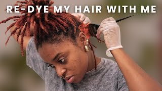 VLOGTOBER 17 RETOUCHING MY GINGER HAIR FOR FALL dye my hair from black to ginger [upl. by Leatrice]