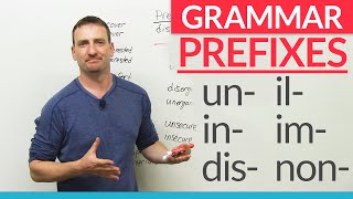 English Grammar Negative Prefixes  quotunquot quotdisquot quotinquot quotimquot quotnonquot [upl. by Ardnal]