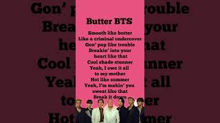 Butter song lyrics [upl. by Quarta]