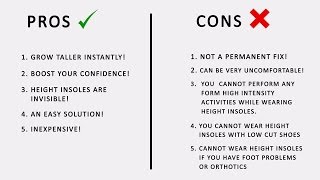 PROS amp CONS OF HEIGHT INSOLES [upl. by Becht215]