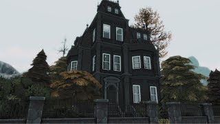 dark victorian house  The Sims 4 speed build  cc [upl. by Avrit]