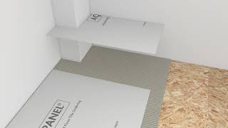 Installation of Knauf Aquapanel® Cement Board Floor Tile Underlay DIY UK amp Ireland [upl. by Joseph]