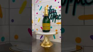 A BOTTLE OF BUBBLY but make it CAKE 🍾 cake satisfying cakedecorating [upl. by Sacha]