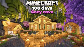 I Spent 100 Days in a Cozy Cave Only World in Minecraft [upl. by Enitsuj]