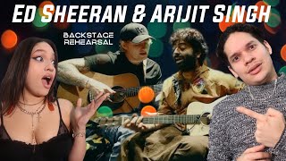 The WORLD needs more artists like them Waleska amp Efra react to Arijit Singh amp Ed Sheeran REHEARSALS [upl. by Ahsieyn]