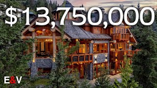 Inside This 13750000 Whistler LUXURY Ski Chalet  EV Exclusive [upl. by Hamlani]