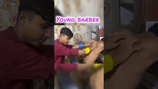 Head massage asmr massage asmrtherapy massagetherapeutics barber haircut asmrtherapy barber [upl. by Hairej105]