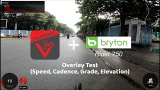 Virb Edit Overlay using Bryton Rider 420  GoPro Hero 7 Cycling Test [upl. by Animehliw]