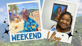 Another Weekend Vlog  Retreat Art Exhibition Maracas Beach  Trinidad and Tobago [upl. by Zoi313]