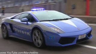 Lamborghini Gallardo LP5604 Police Car in Action [upl. by Pussej738]