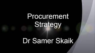 What is procurement strategy [upl. by Eardnoed817]