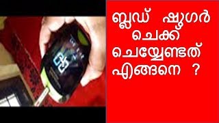 Glucometer Malayalam  How to test Blood sugar with glucometer Malayalam [upl. by Roper945]