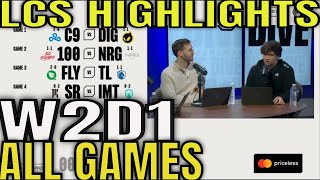 LCS Highlights Week 2 Day 1 ALL GAMES  LCS Spring 2023 W2D1 [upl. by Abby]