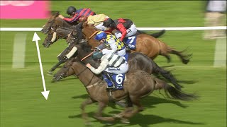 Unbelievable horse race Five horses are separated by inches in thrilling finish [upl. by Cire703]