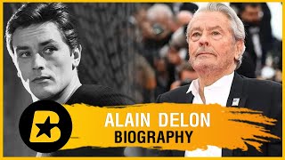 Alain Delon Biography  The Charismatic Legend of French Cinema [upl. by Olds79]