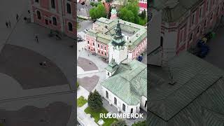 Mesto Ružomberok a jeho námestie drone ruzomberok liptov namestie square [upl. by Hallam906]