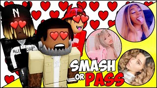 SMASH OR PASS ON FEMALE ROBLOX YOUTUBERS 😂😍 Gloom MeganPlays Mya Amber amp More [upl. by Trocki]