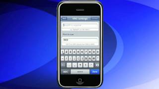 VNC iPhone VNC Pocket Office tutorial Connecting [upl. by Htebazila]