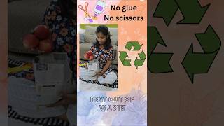 Newspaper bag making🛍️DIYno glueno scissorsbest out of wasteshortsviraltrendingyoutubeyt [upl. by Laikeze751]