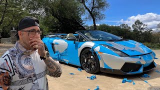 RIPPED APART HIS LAMBORGHINI and covering it in GLITTER [upl. by Eemaj]