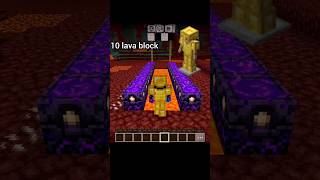 Minecraft lava vs all armour suit test minecraft viral shorts minecraftshorts [upl. by Leseil625]