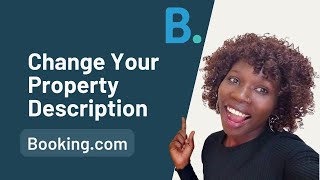 How To Change Property Description on Bookingcom [upl. by Gnaig]