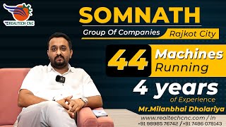 Customer Review  SOMNATH GROUP OF COMPANYS RealTech CNC Machine VD382 [upl. by Aslin]