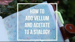 Adding vellum and acetate to a Stalogy How to TIP IN [upl. by Ettennaj]