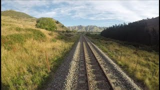 Geoffs Rail View  Christchurch to Kaikoura train cab timelapse [upl. by Marjana377]