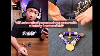 Will automatically unscrewing a screw with a battery be successful dthacks92 hack lifehacks [upl. by Junieta]