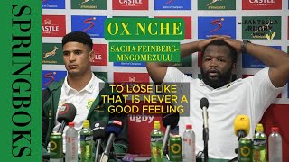 quotTo lose like that is never a good feelingquot Sacha Feinberg Mngomezulu Ox Nche reflect on loss [upl. by Azila]