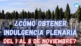 ¿Cómo Obtener Indulgencia Plenaria del 1 al 8 de Noviembre por las Almas del Purgatorio [upl. by Curr342]