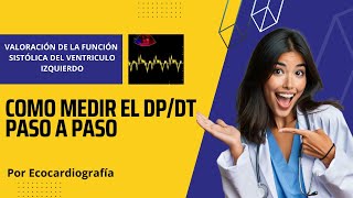 🚀Como medir el DPDT por ECOCARDIOGRAFÍA ✅Paso a Paso [upl. by Tuckie]