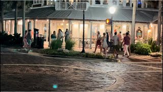 Nightlife in Jacksonville Beach Walking Tour Restaurants amp Shops [upl. by Washington]