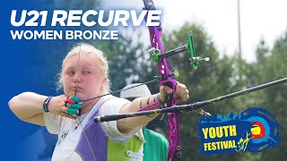 Recurve Under 21 Women Bronze  Youth Festival 2024 [upl. by Aruasi]