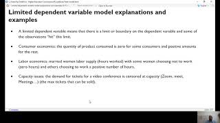 CensoredTobit and Truncated Regression Modelsاردوहिंदी V26 [upl. by Diba]