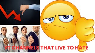 YT CHANNELS THAT LIVE TO HATE [upl. by Auehsoj]