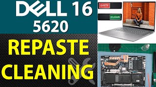 How to Repaste and Clean a DELL Inspiron 16 5620 Laptop [upl. by Ainitsirk]