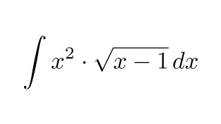 Integral of x2sqrtx1 substitution [upl. by Elcin]