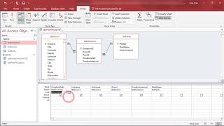 Access  Create a Query in Design View [upl. by Annaujat]